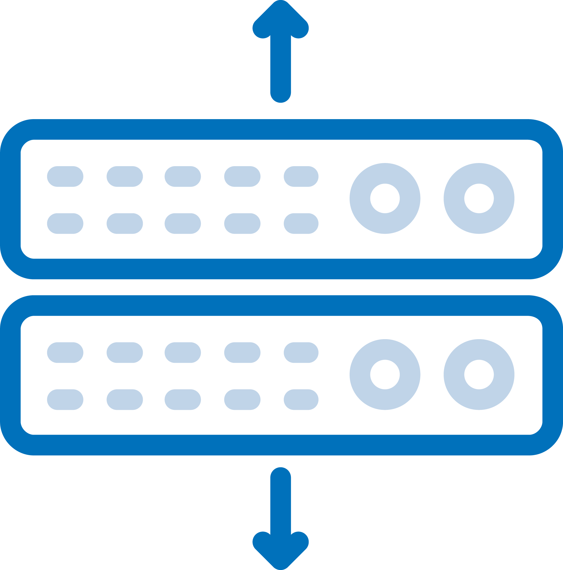 Icon - Unlimited Scalability Blue